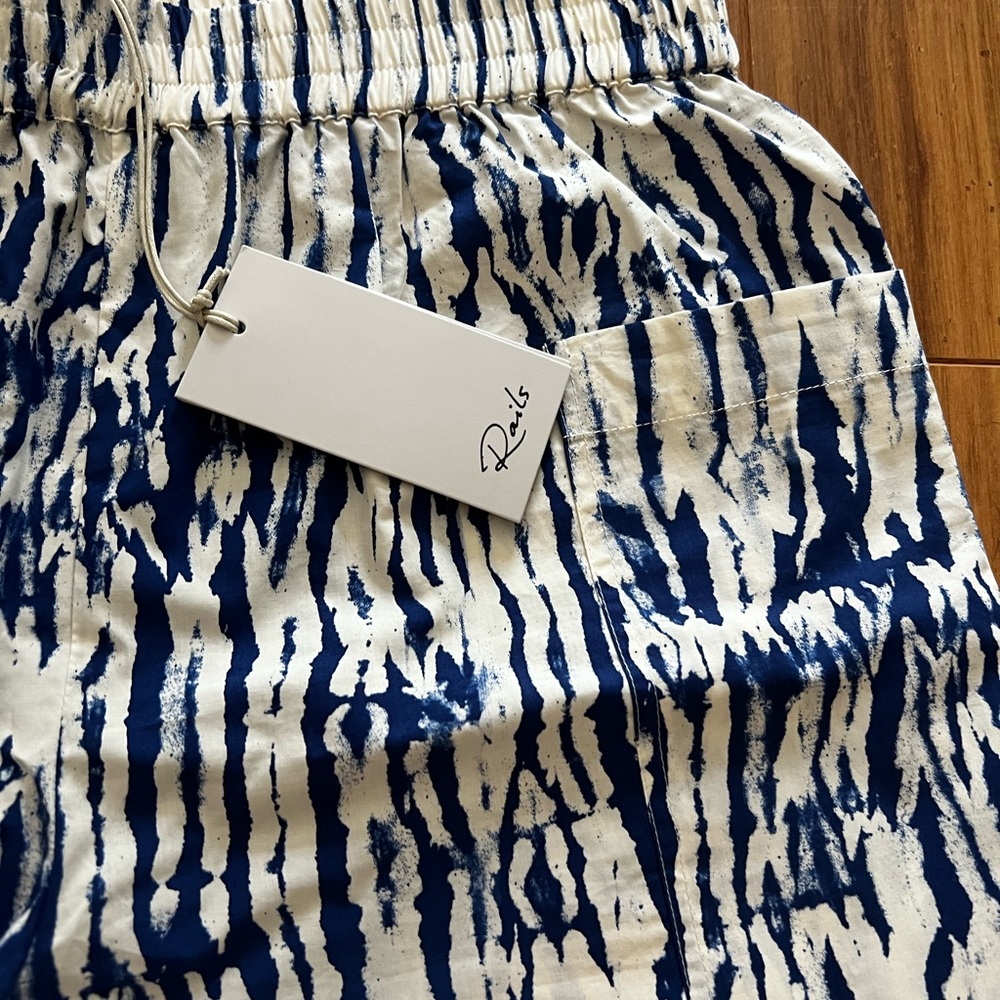 NEW Rails Cobalt Shibori Shorts Small - Picture 2 of 7